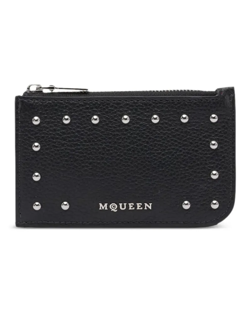 Alexander McQueen Portemonnaie mit Nietendetail - Schwarz Schwarz