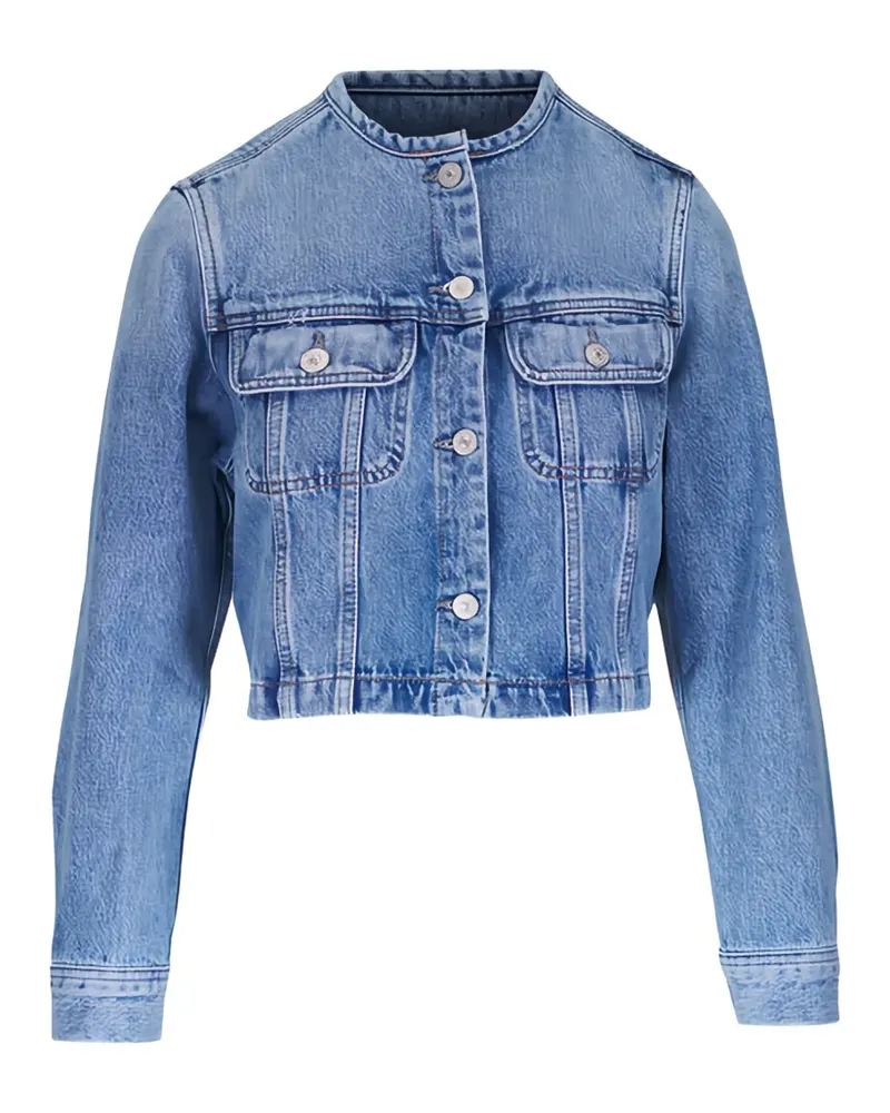 Citizens of humanity buttoned cropped jacket - Blau Blau