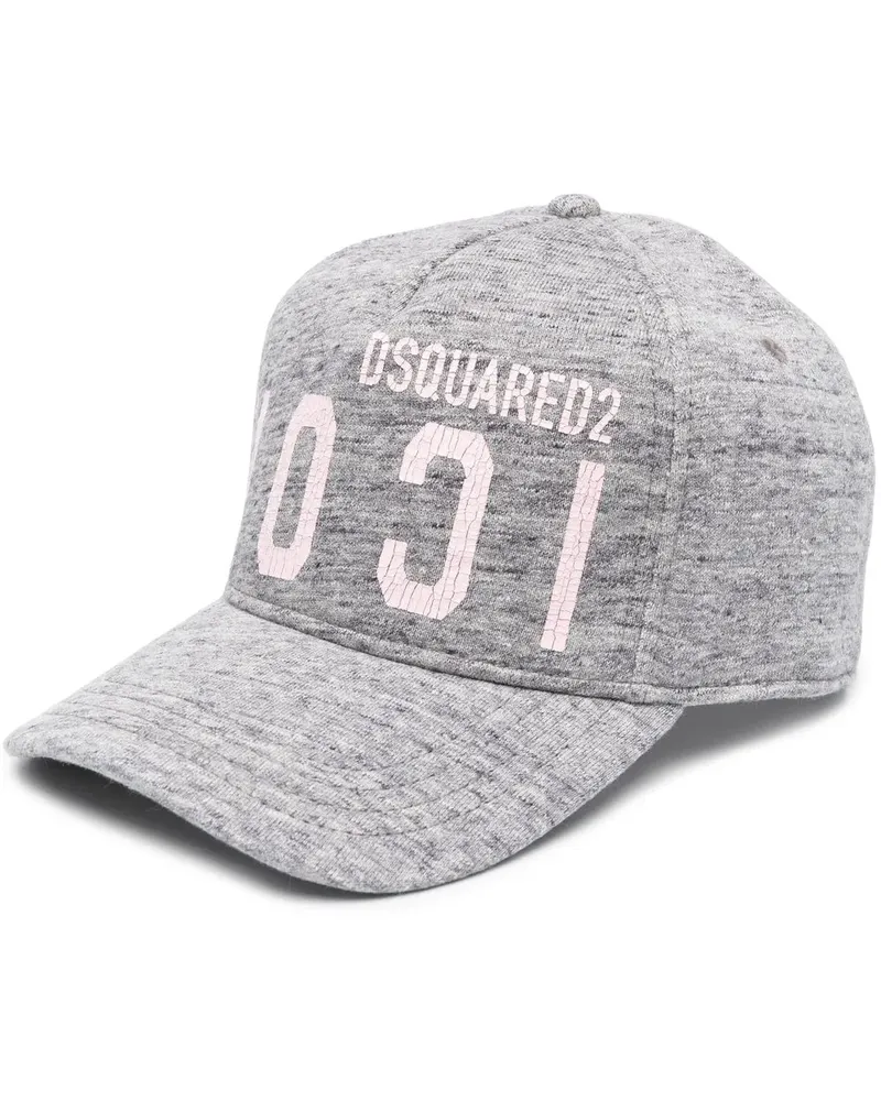 Dsquared2 Baseballkappe mit Logo-Print - Grau Grau