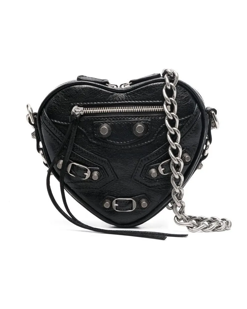Balenciaga Mini Le Cagole Heart Tasche - Schwarz Schwarz
