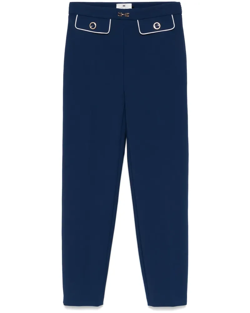 Elisabetta Franchi Hose mit Horsebit-Detail - Blau Blau