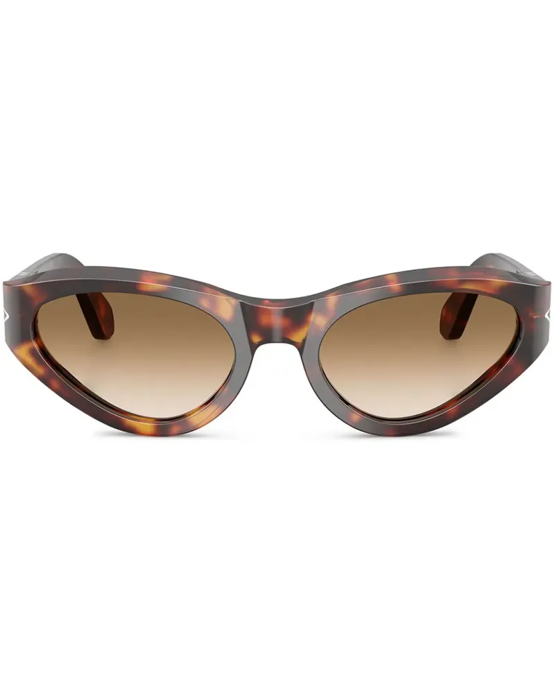 Persol Sonnenbrille mit Cat-Eye-Gestell - Braun Braun