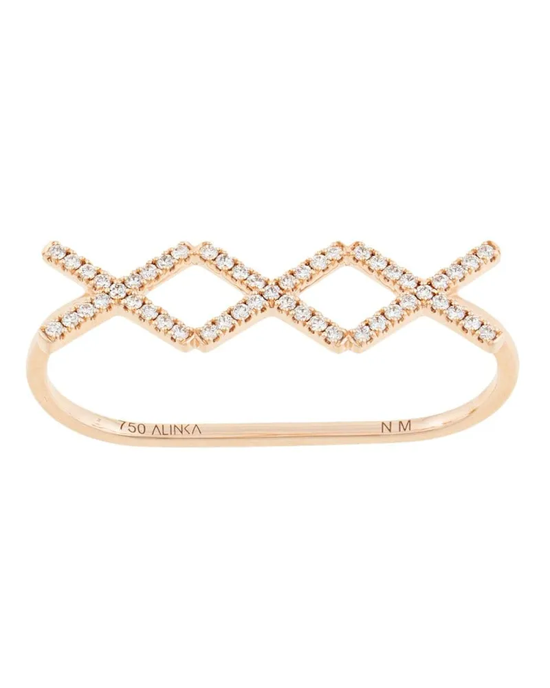 Alinka 18kt 'Katia Trio' Drei-Finger-Rotgoldring Gold