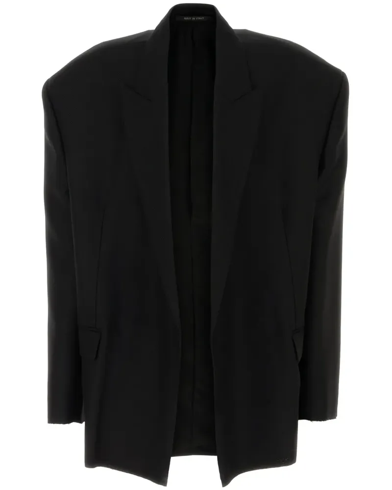 Balenciaga Klassisches Sakko - Schwarz Schwarz