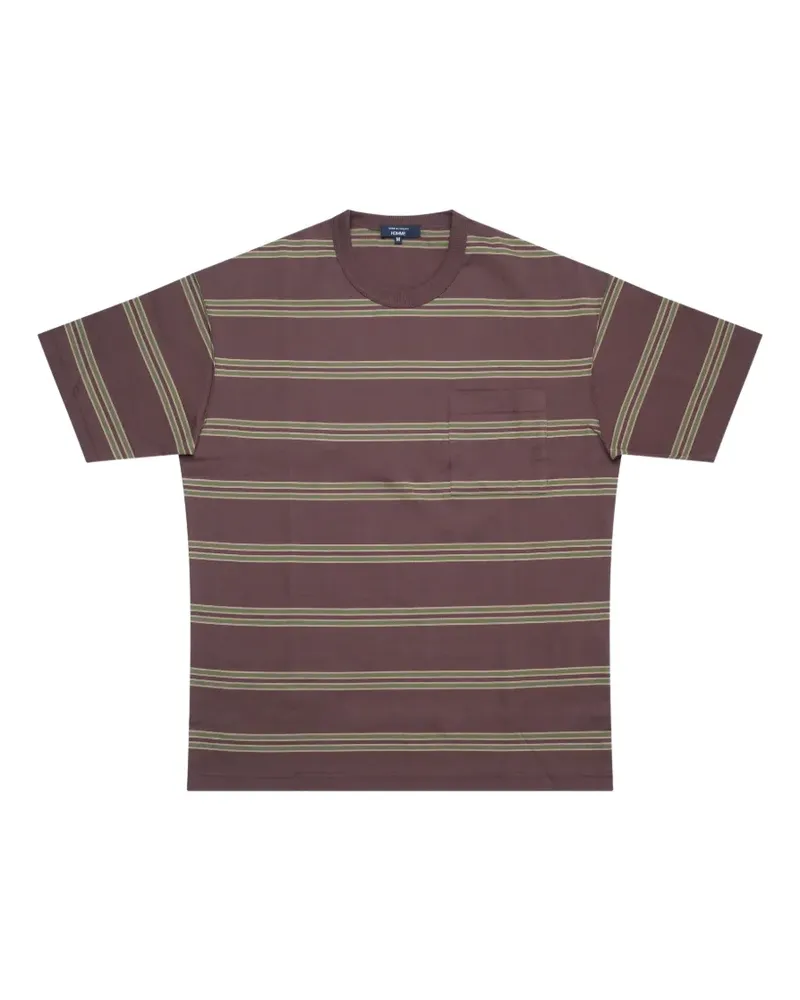 Comme des Garçons striped cotton T-shirt - Braun Braun