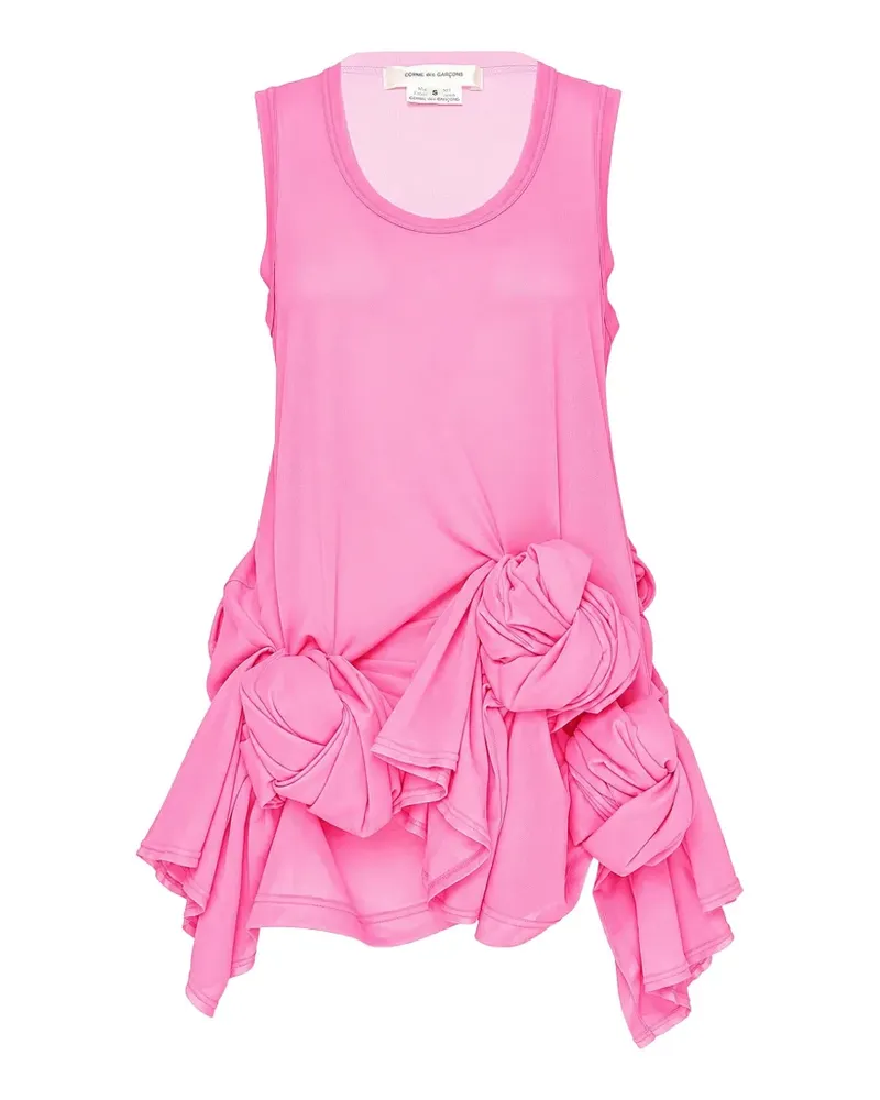 Comme des Garçons knotted ruffled tank top - Rosa Rosa