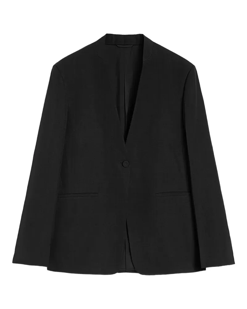 Jil Sander Sakko ohne Revers - Schwarz Schwarz