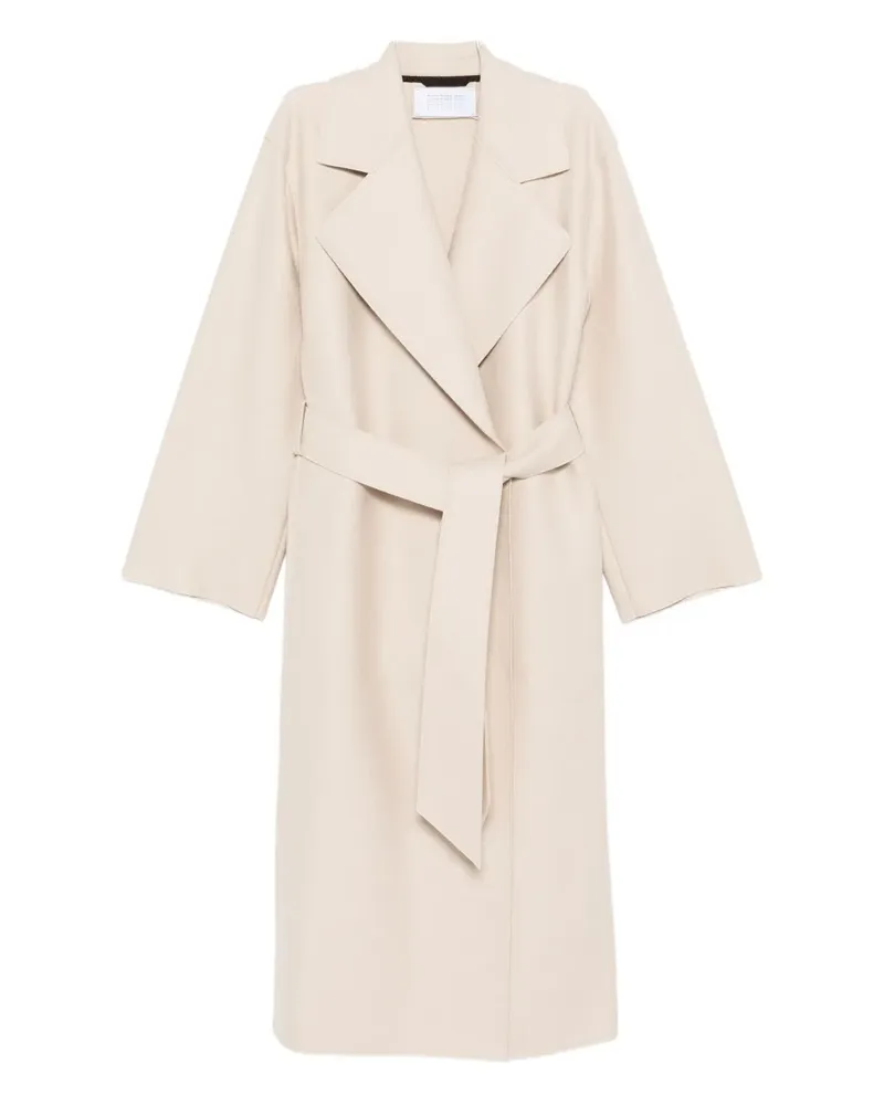 Harris Wharf London belted wrap coat - Nude Nude
