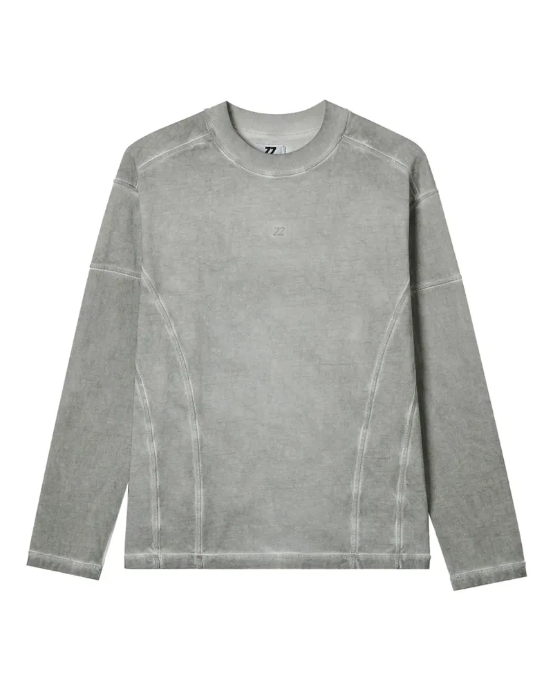 Izzue Langarmshirt mit Einsätzen - Grau Grau