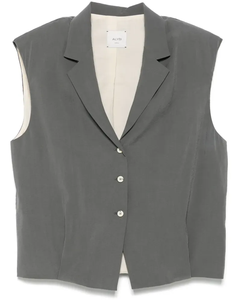 ALYSI Weste mit Pfirsichdetail - Grau Grau