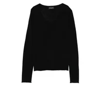 V-neck jumper - Schwarz