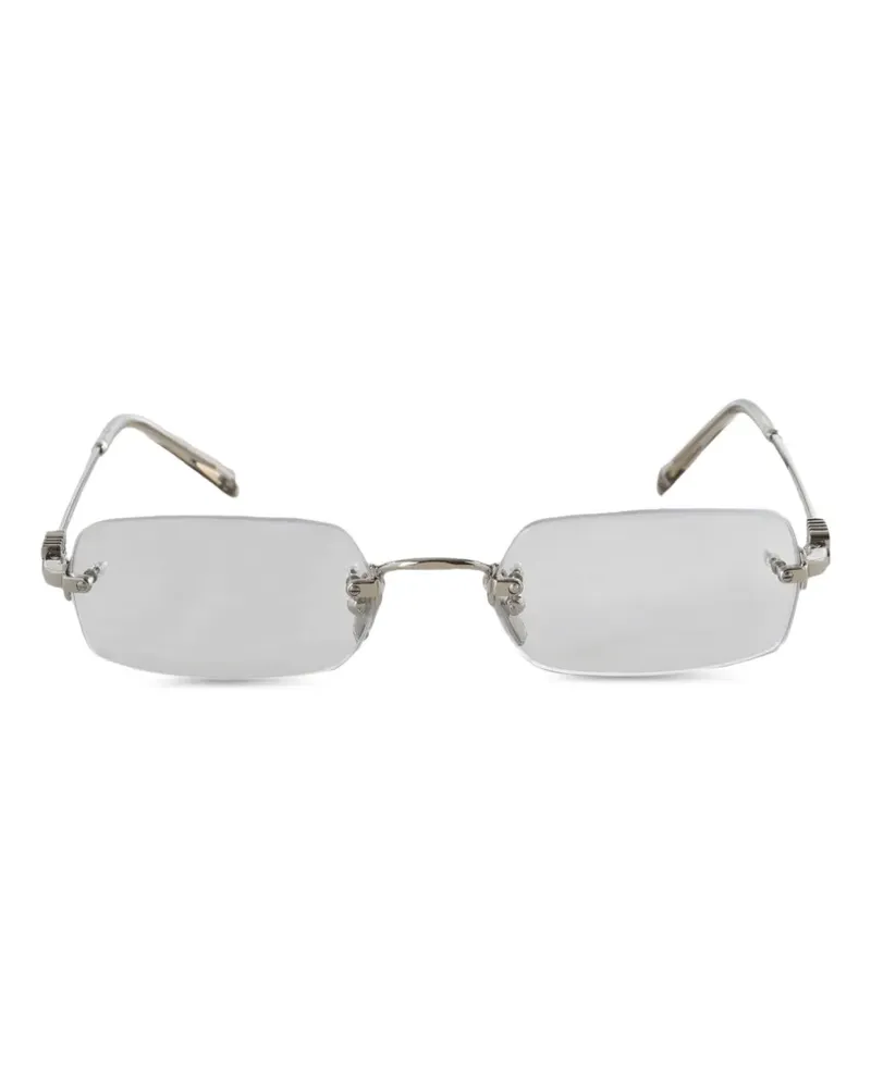 Miu Miu Rahmenlose Sonnenbrille - Silber Silber