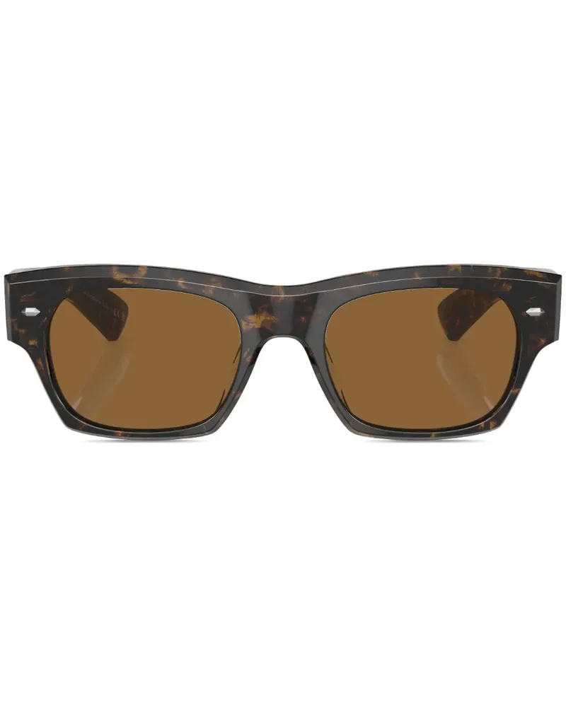 Oliver Peoples Kasdan Sonnenbrille mit eckigem Gestell - Grün Grün