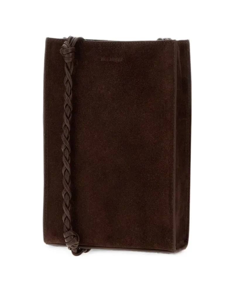 Jil Sander Tangle suede shoulder bag - Braun Braun