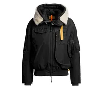 Bomberjacke mit Shearling-Besatz - Schwarz