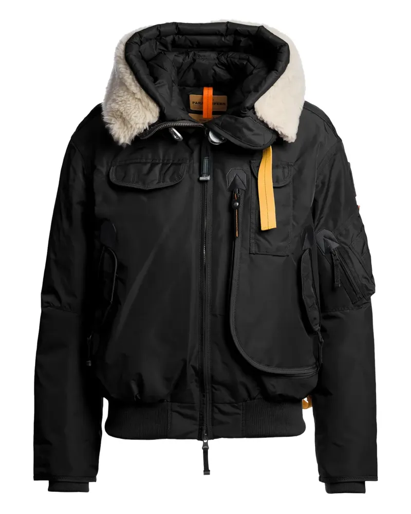 Parajumpers Bomberjacke mit Shearling-Besatz - Schwarz Schwarz