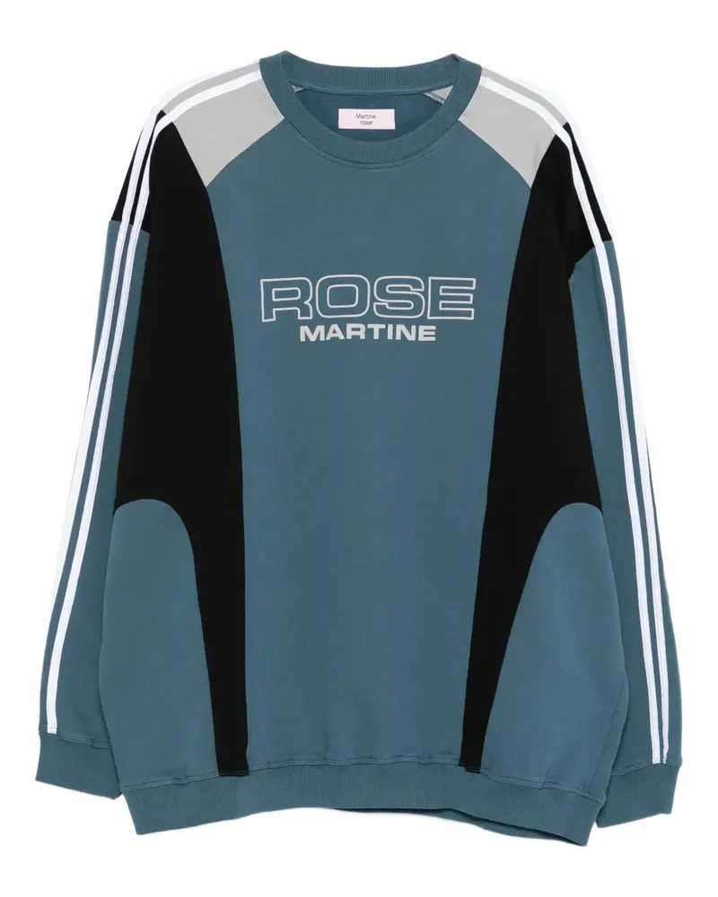 Martine Rose Gestreiftes Sweatshirt - Blau Blau