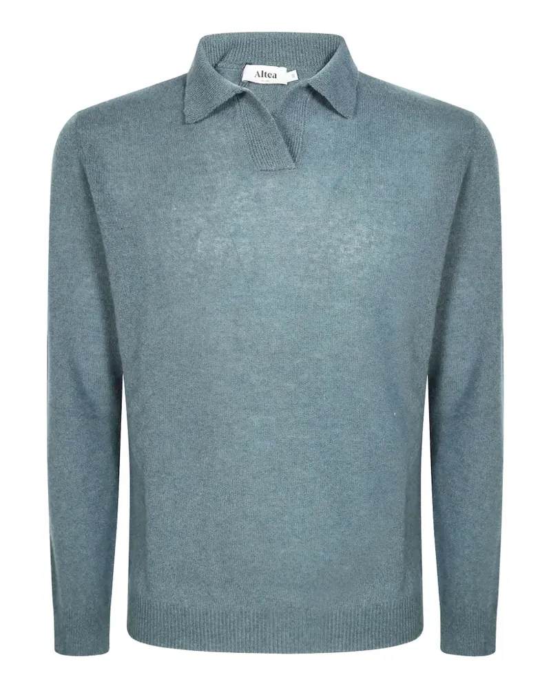 Altea Pullover mit offenem Kragen - Blau Blau