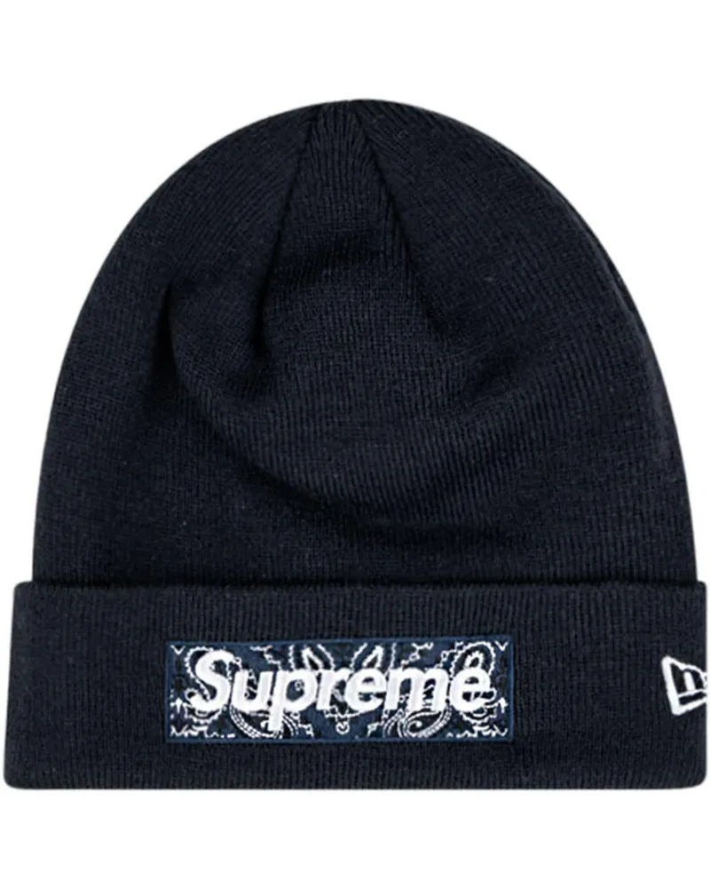 Supreme Being x New Era Beanie mit Logo Blau