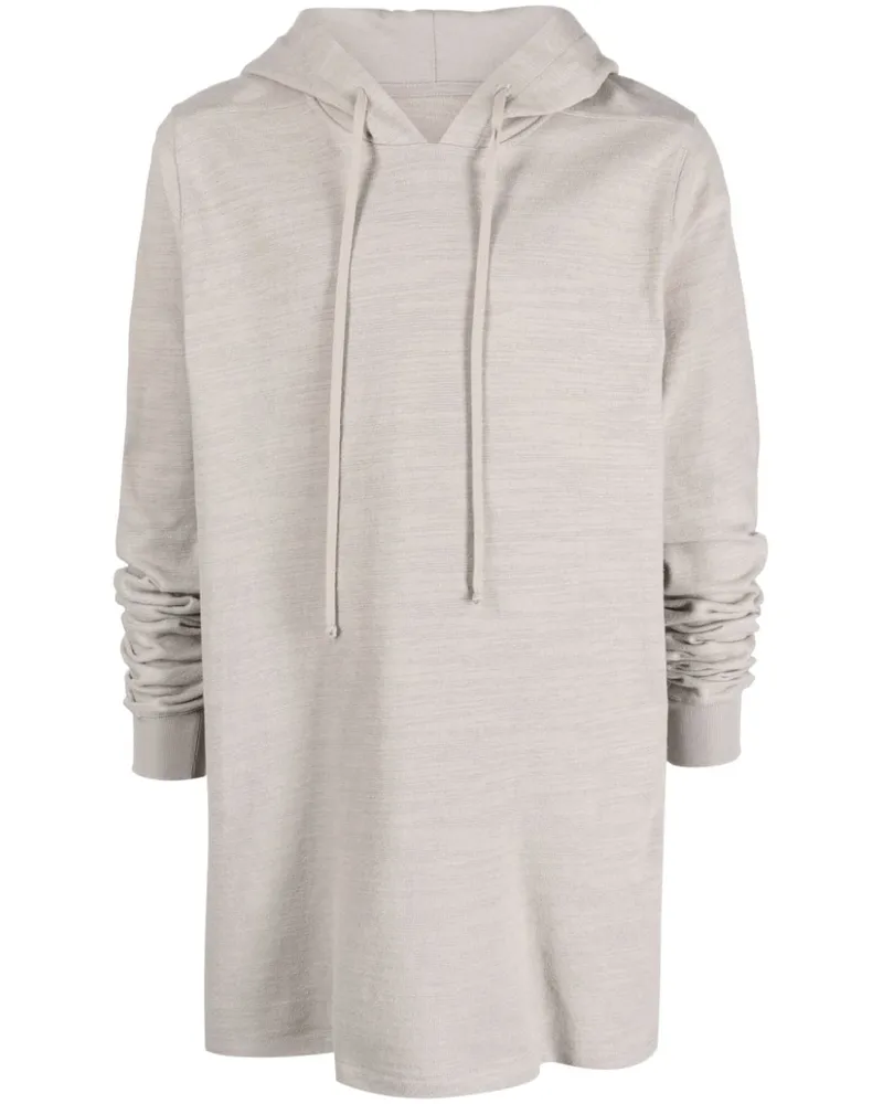 Rick Owens Hoodie aus Bio-Baumwolle Nude