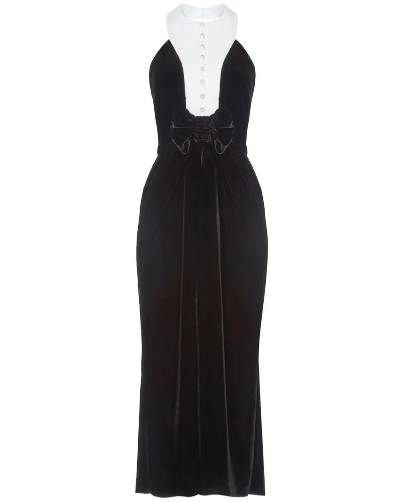 Temperley London Ashcombe Midikleid - Schwarz Schwarz