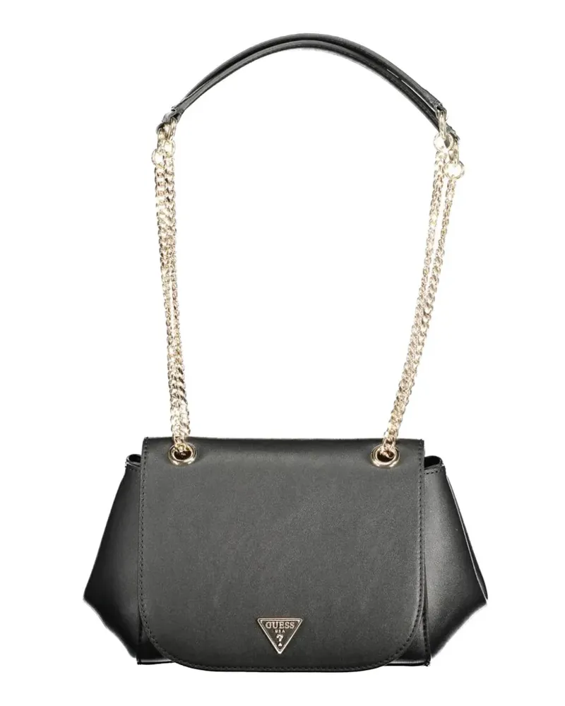 Guess logo-detail shoulder bag - Schwarz Schwarz