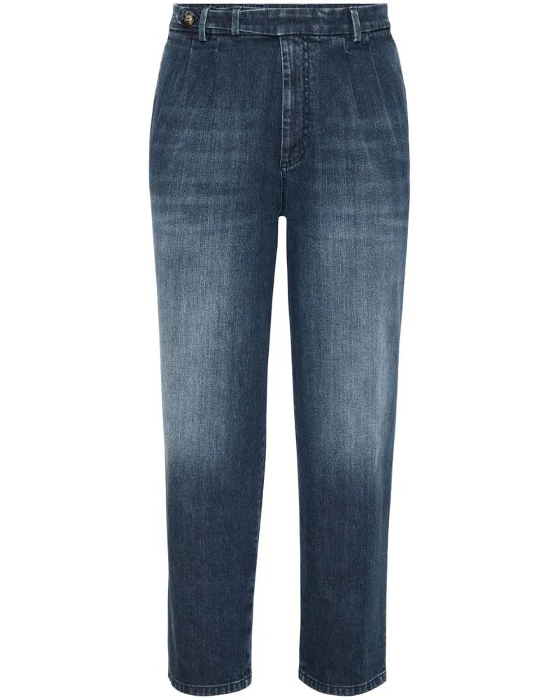 Brunello Cucinelli Jeans mit geradem Bein Blau