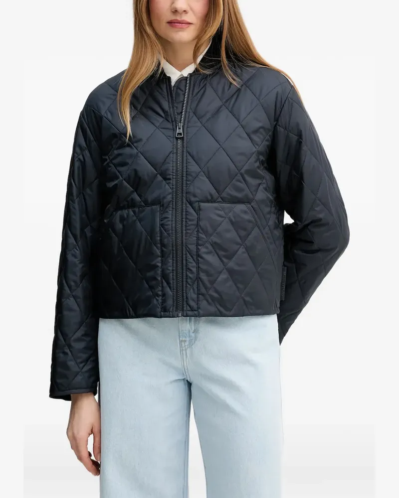 Marc O'Polo quilted-finish blouson jacket - Blau Blau