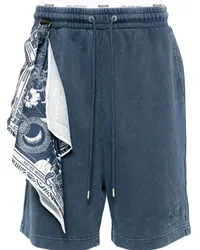 Musium Div. Joggingshorts mit Schaldetail Blau