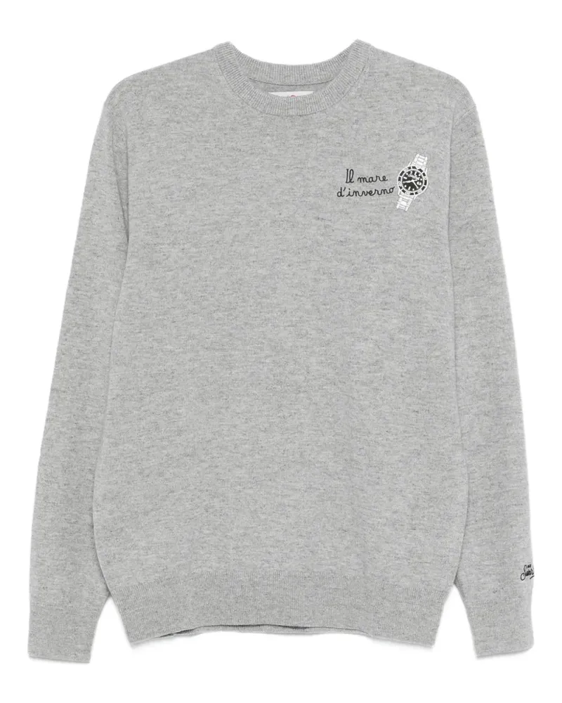 MC2 Saint Barth Bestickter Pullover - Grau Grau