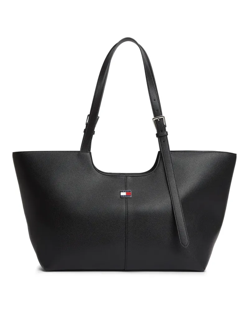 Tommy Hilfiger logo-plaque shoulder bag - Schwarz Schwarz