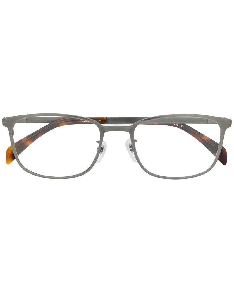 EYEWEAR by DAVID BECKHAM Eckige 'DB 7016' Brille - Silber Silber