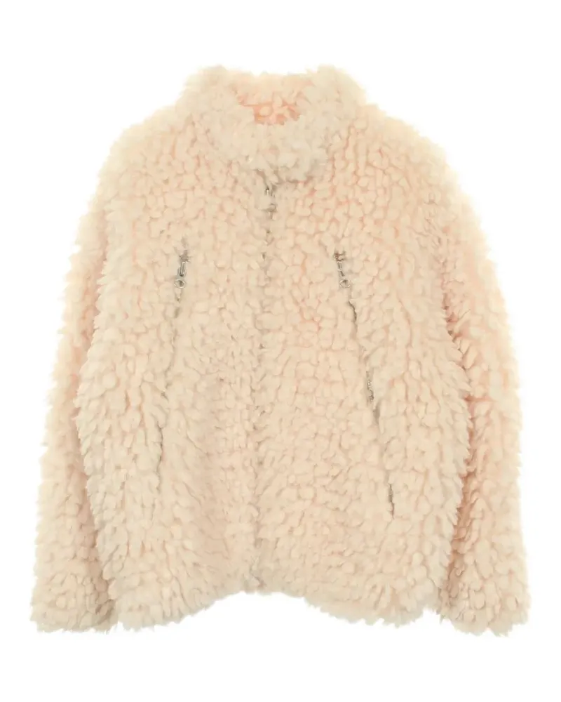 Maison Margiela 2010s Boa Jacke aus Faux-Schafsleder - Weiß Weiß