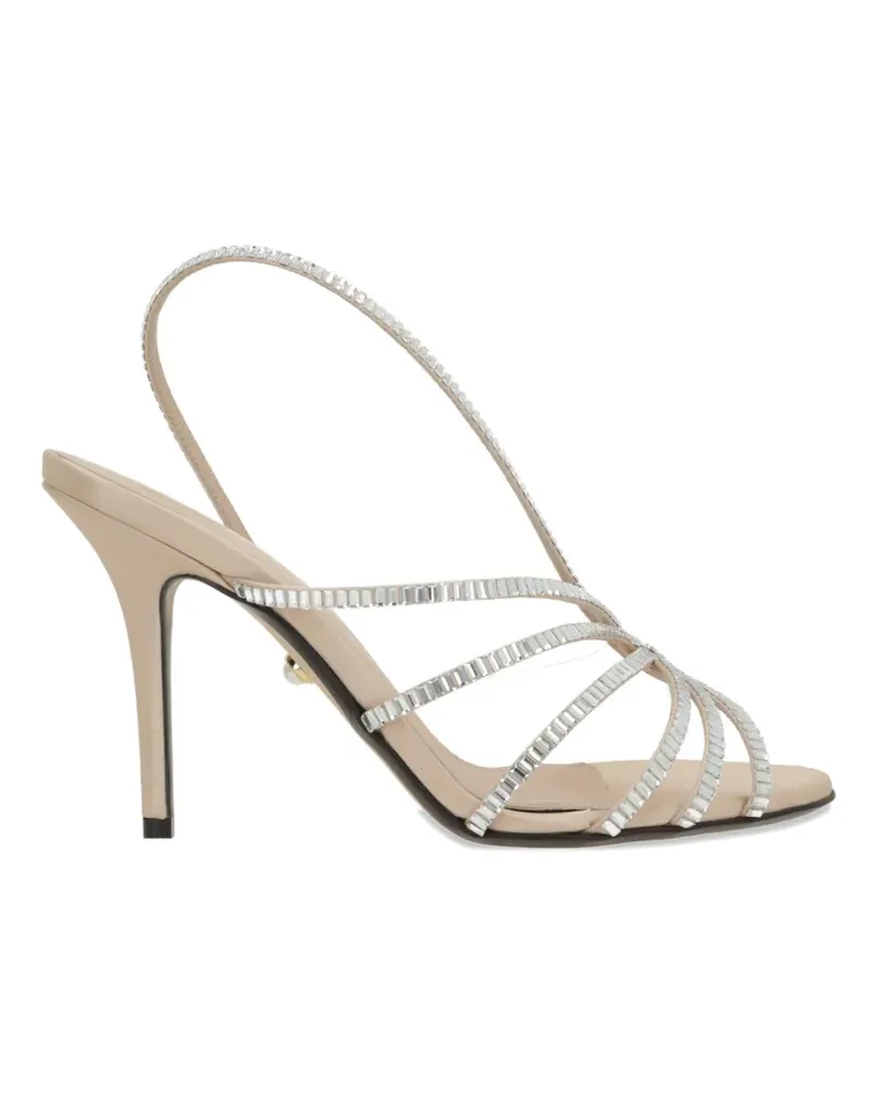 Alevì Star crystal-embellishment sandals - Nude Nude