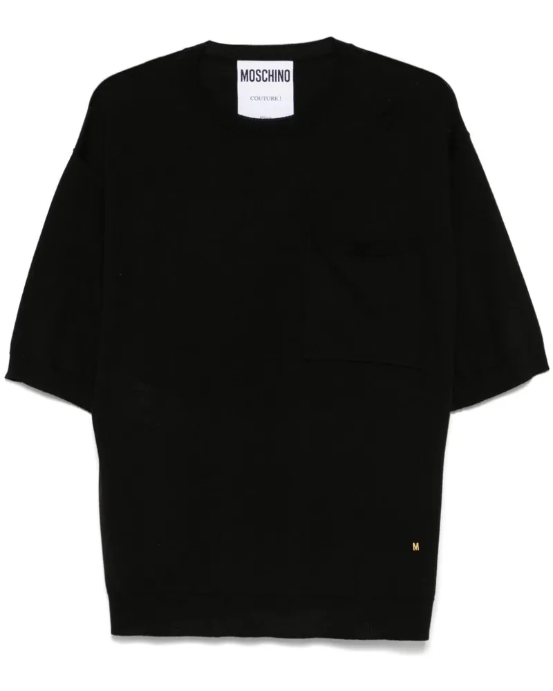 Moschino Gestricktes T-Shirt - Schwarz Schwarz