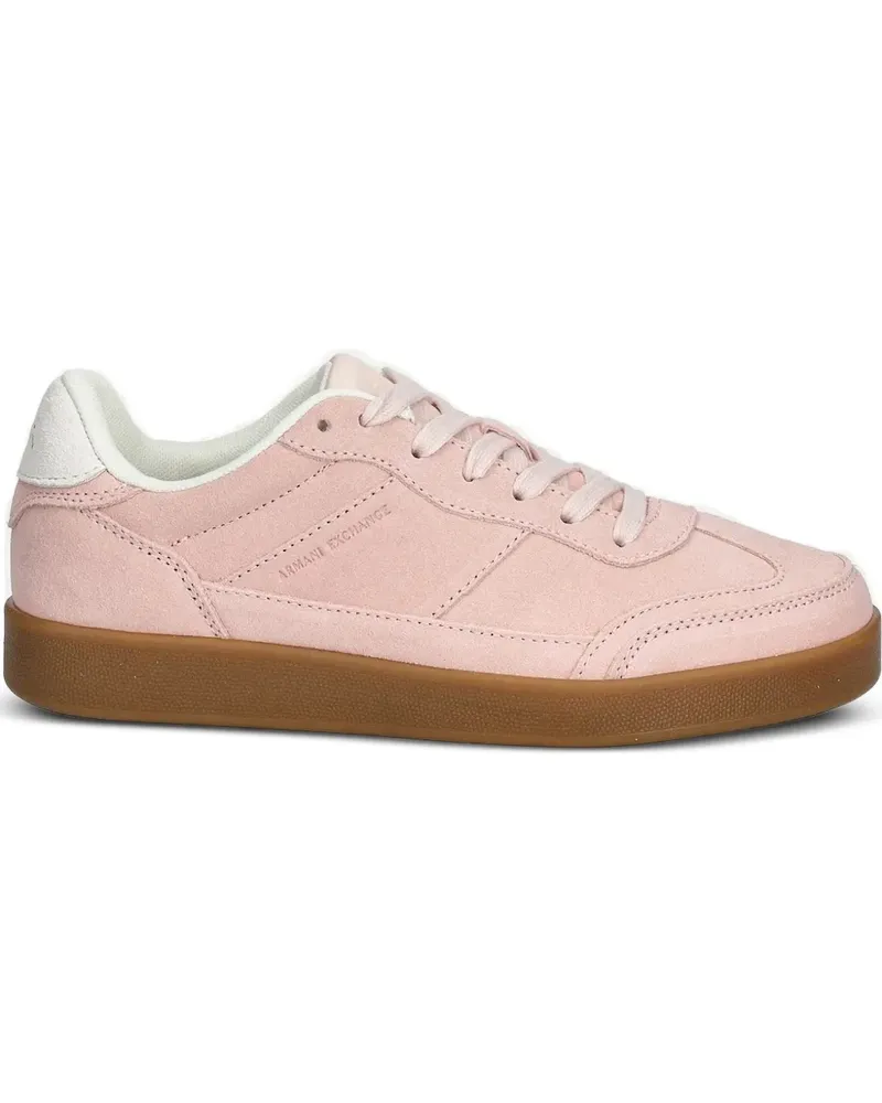Armani Exchange Sneakers aus Wildleder - Rosa Rosa