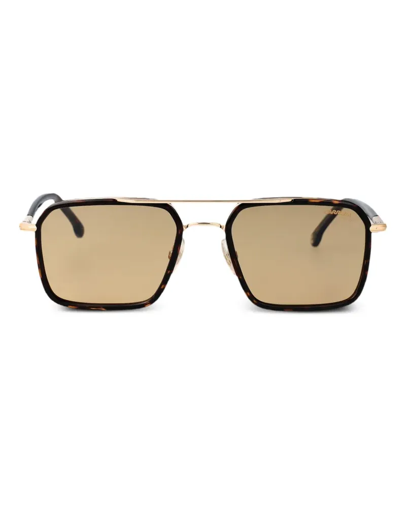 Carrera Eckige Sonnenbrille in Schildpattoptik - Braun Braun
