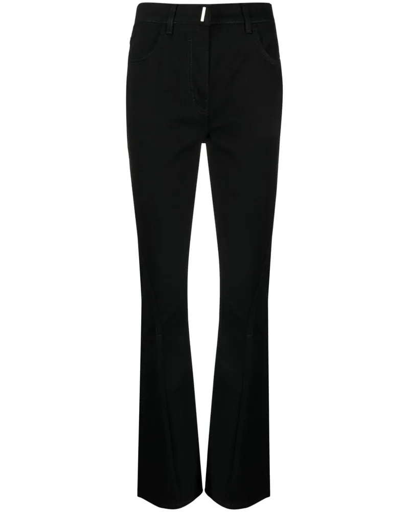 Givenchy Schlagjeans mit hohem Bund - Schwarz Schwarz