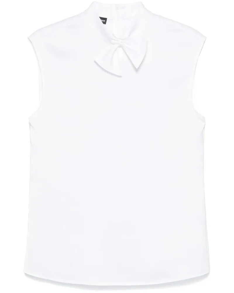 Emporio Armani Top mit Knoten - Weiß Weiß