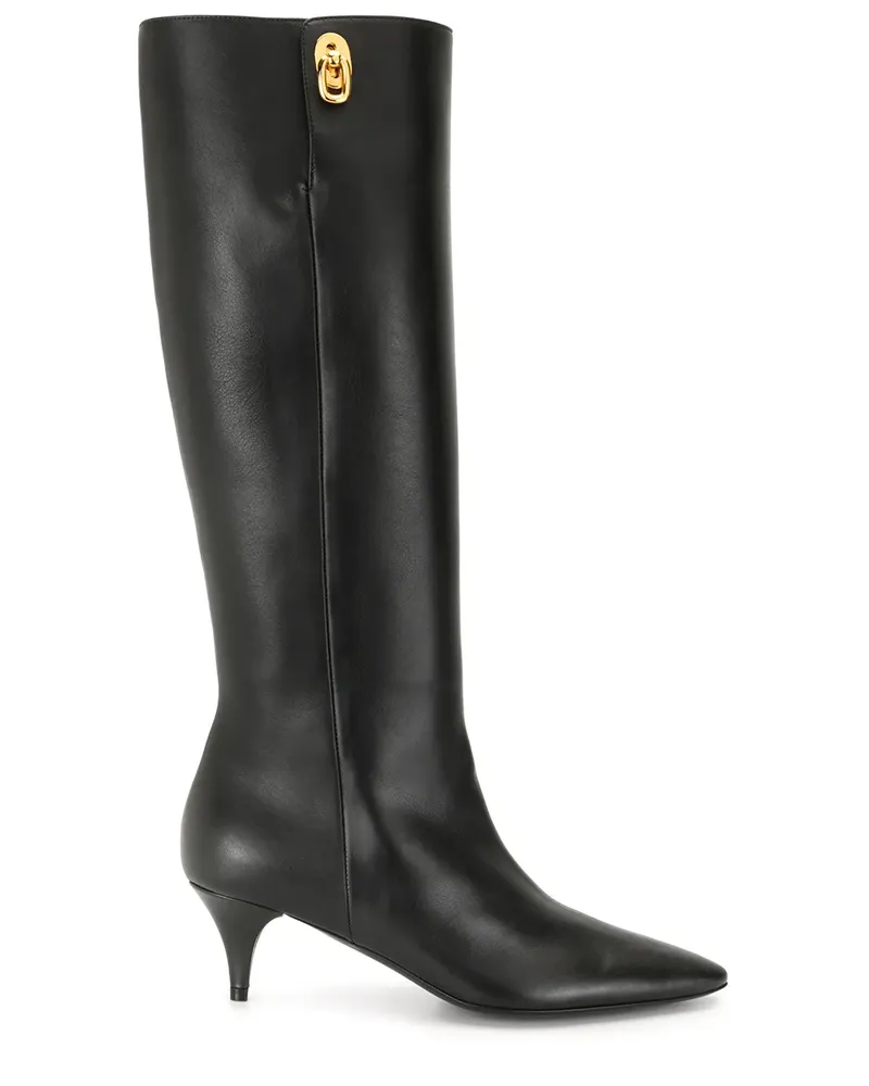 Tom Ford Kniehohe Stiefel mit Absatz - Schwarz Schwarz