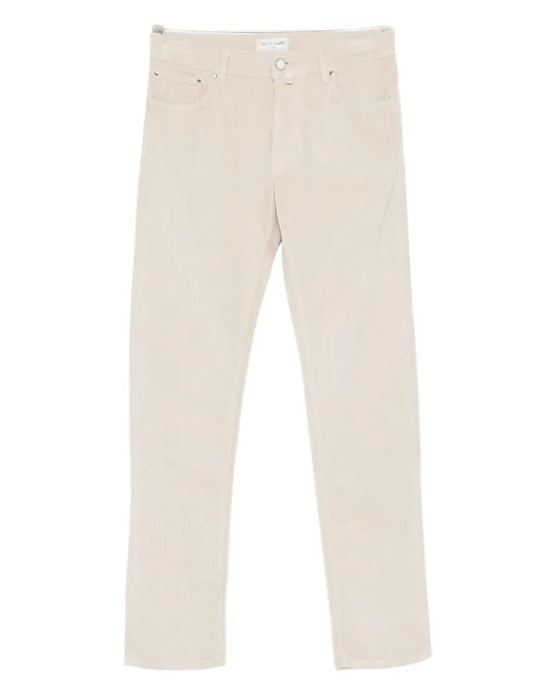 Jacob Cohën corduroy straight-leg trousers - Nude Nude