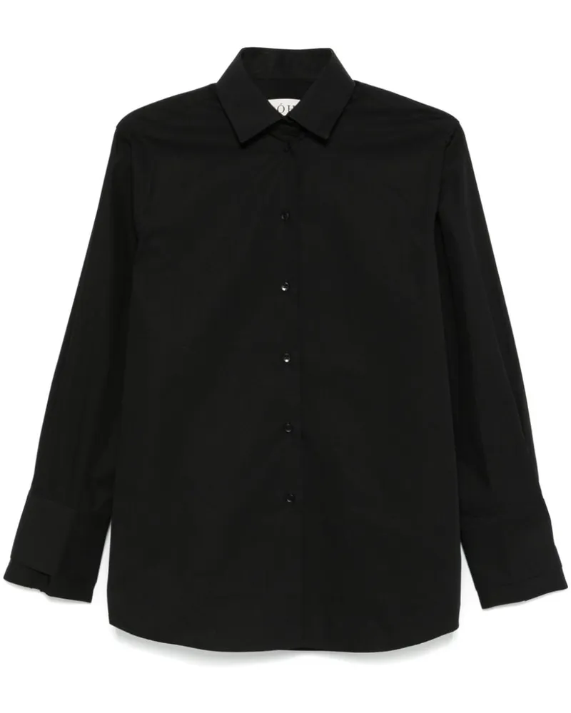 Róhe Hemd mit doppelten Manschetten - Schwarz Schwarz