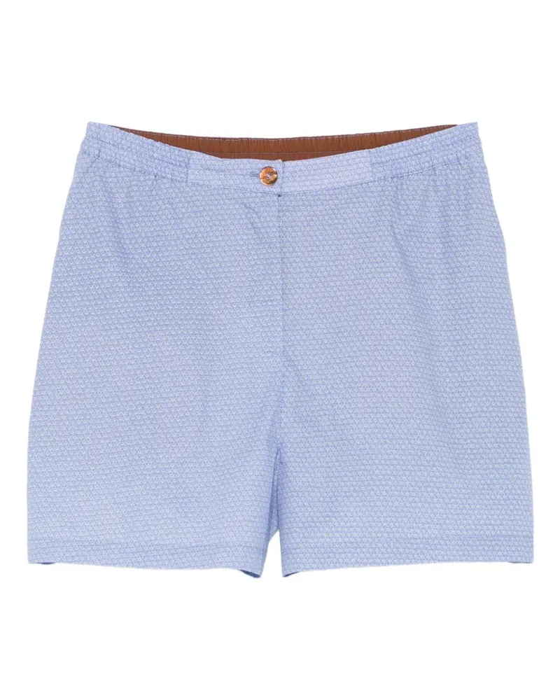 ..,merci geometric-print shorts - Blau Blau