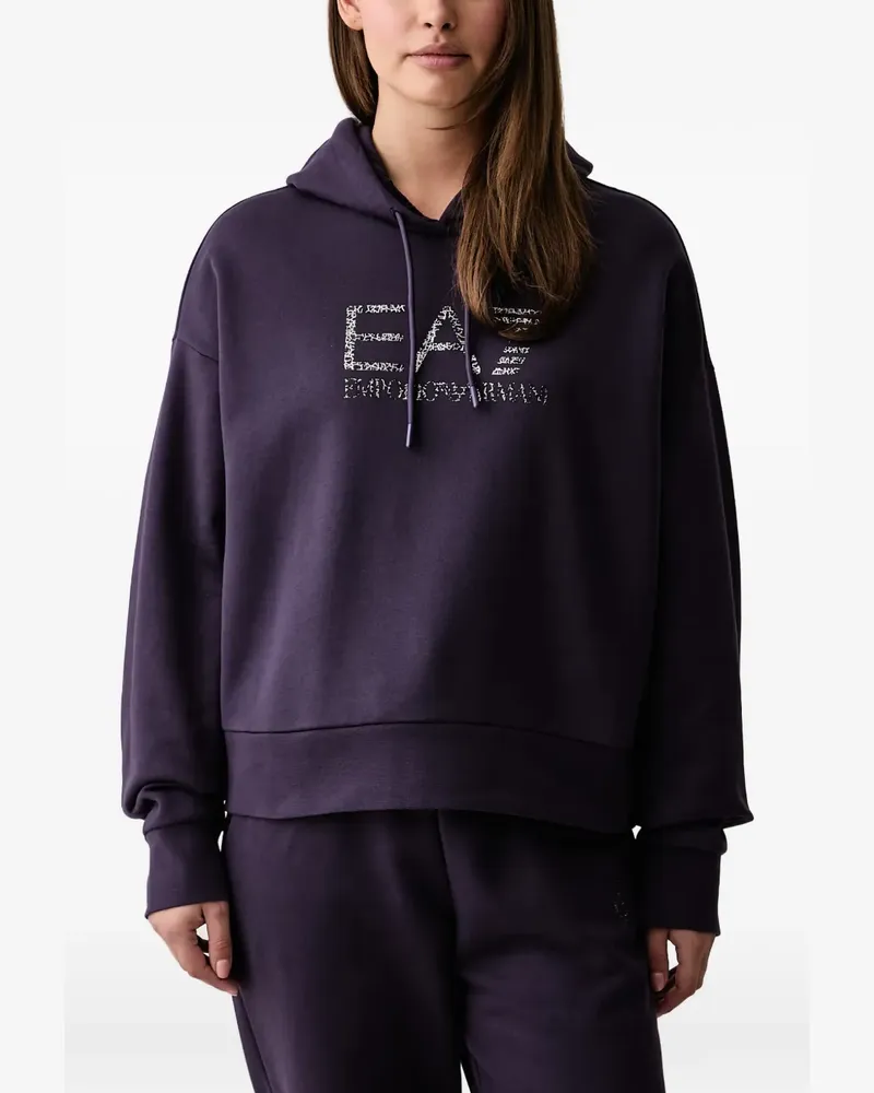 EA7 Jogginganzug mit Logo-Print - Violett Violett