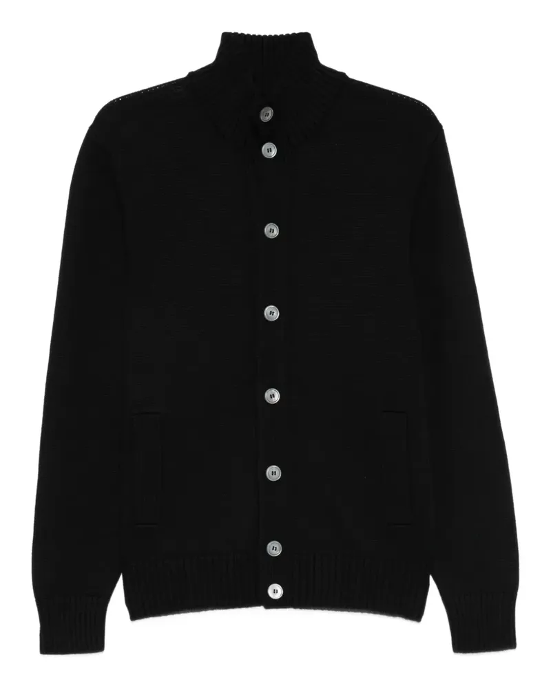 La Fileria buttoned cardigan - Schwarz Schwarz