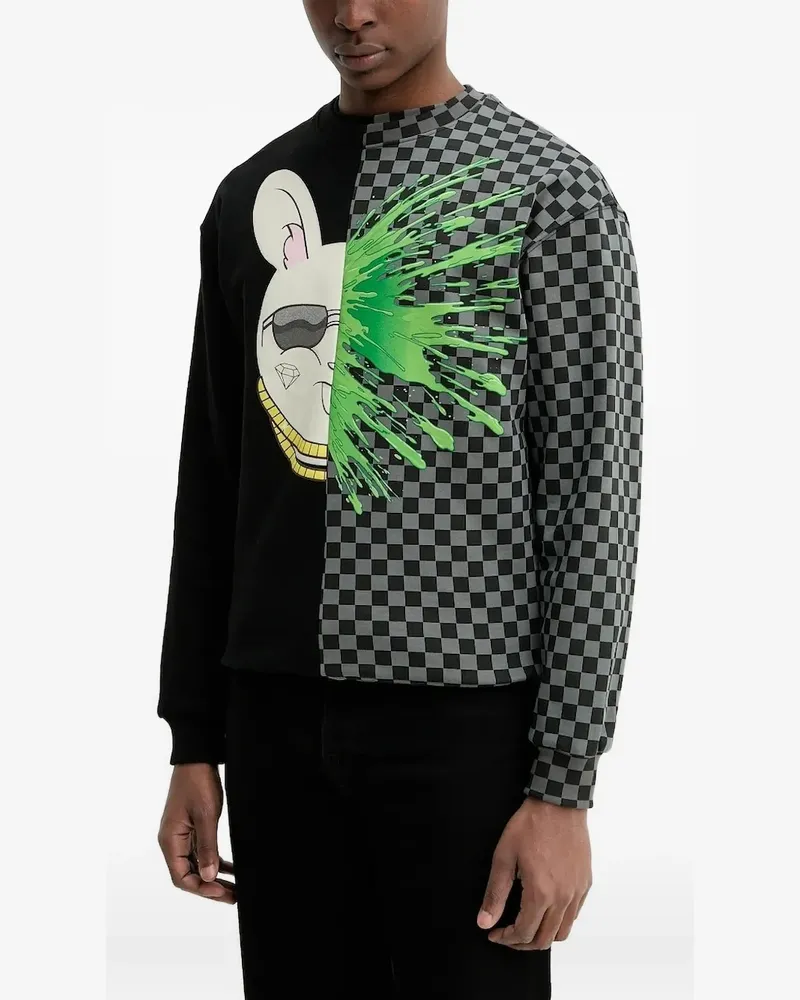 Sprayground Sweatshirt mit grafischem Print - Schwarz Schwarz