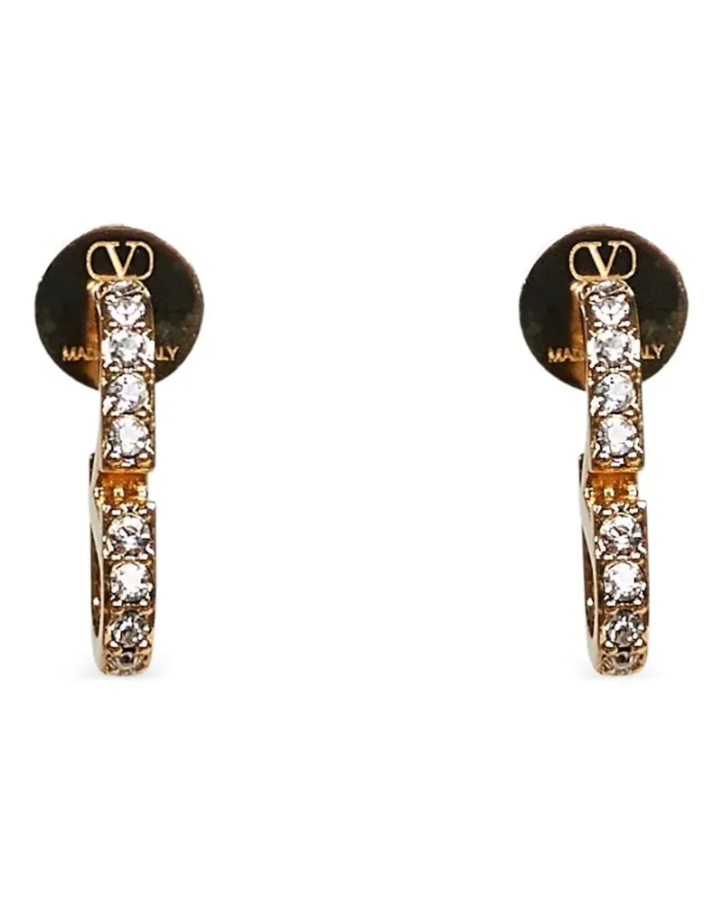 Valentino Garavani VLogo Signature Ohrringe mit Kristallen - Gold Gold