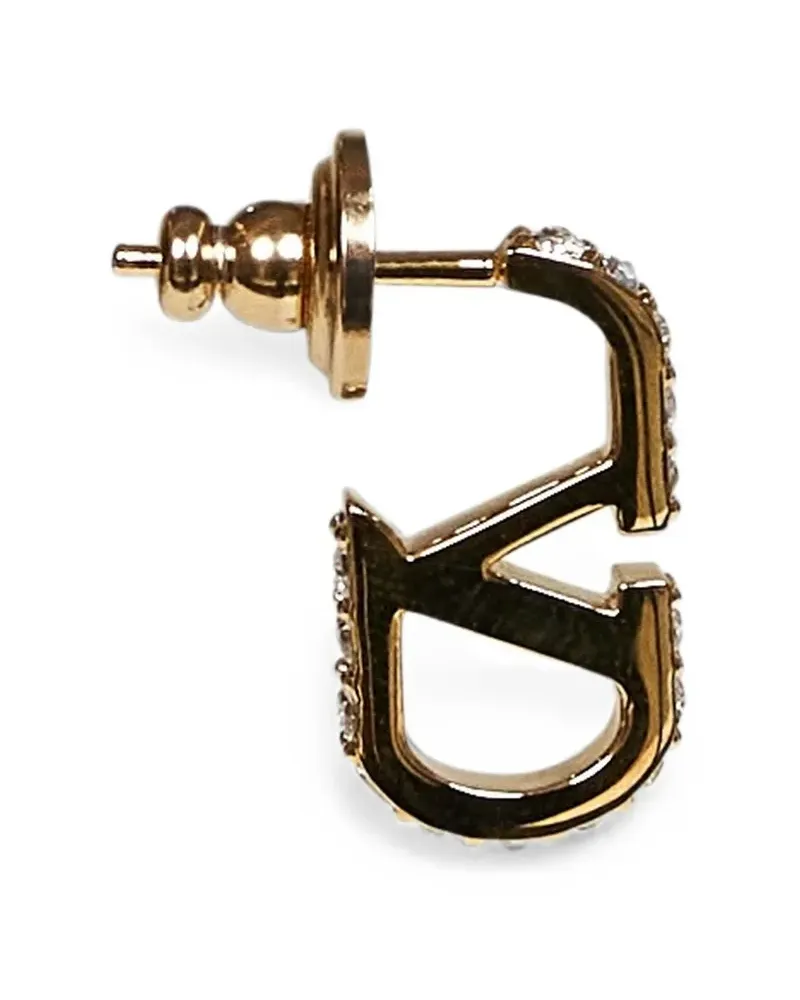 Valentino Garavani VLogo Signature crystal-embellished earrings - Gold Gold