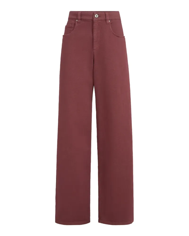 Brunello Cucinelli Jeans mit Monili-Detail - Rot Rot