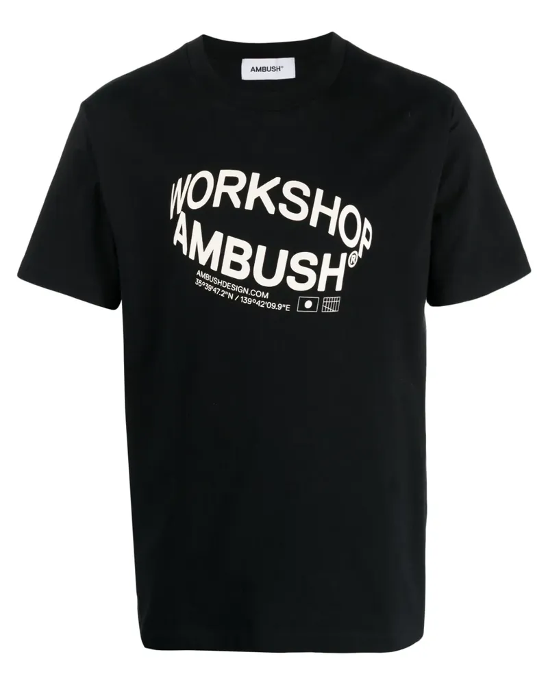AMBUSH T-Shirt mit Logo-Print - Schwarz Schwarz